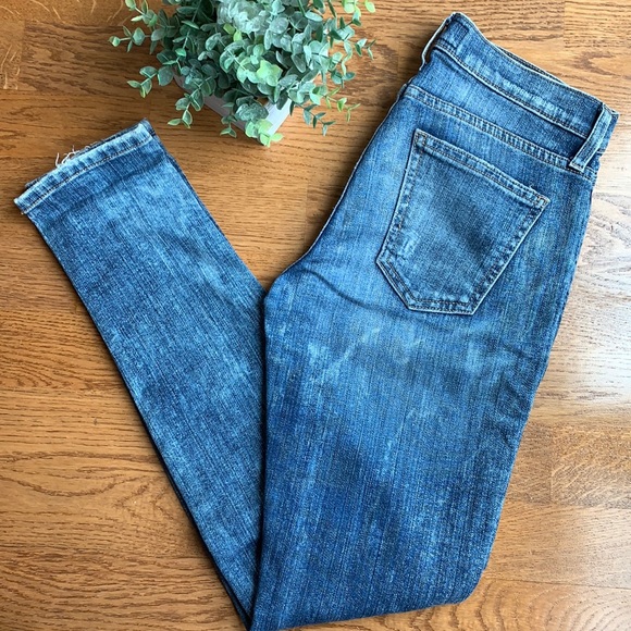 CURRENT/ELLIOTT The Ankle Skinny in Heartbreak Destroy skinny jeans (26) ✨ - Picture 2 of 12